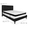 Flash Furniture Queen Platform Bed Set, Black SL-BMF-23-GG - alternate 4